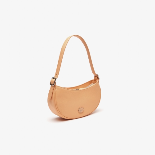 Women’s Lacoste Top Grain Leather Halfmoon Bag