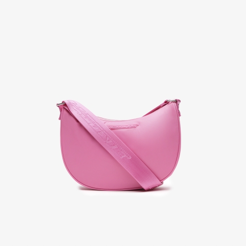 Women’s Active Nylon Contrast Branding Halfmoon Bag 