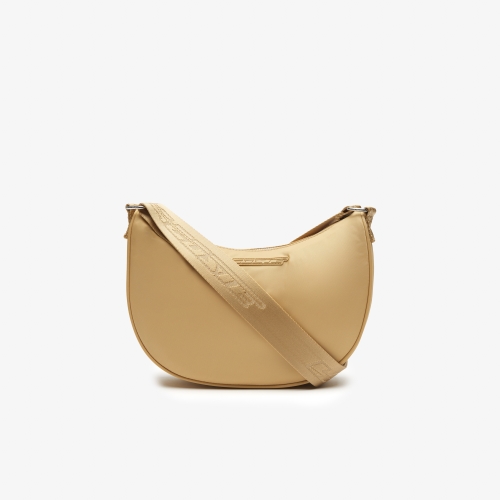 Women’s Active Nylon Contrast Branding Halfmoon Bag 