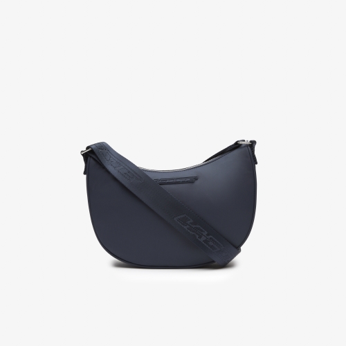 Women's Active Nylon Contrast Branding Halfmoon Bag 
