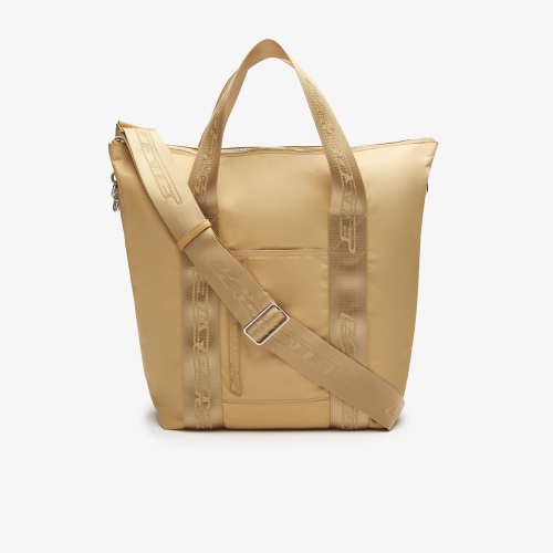 Women’s Active Nylon Contrast Branding Tote Bag