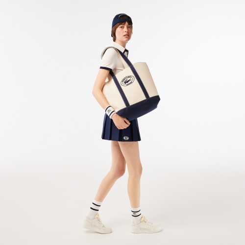 Lacoste x Sporty & Rich Cotton Tote Bag