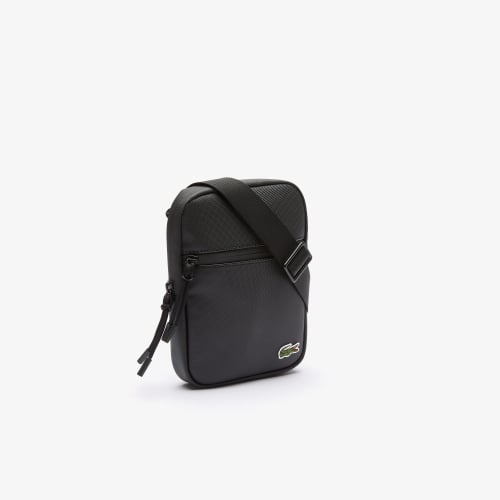 Men's Lacoste Coated Canvas Small Flat Crossover Bag