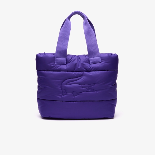 Puffy Croc Quilted Tote 