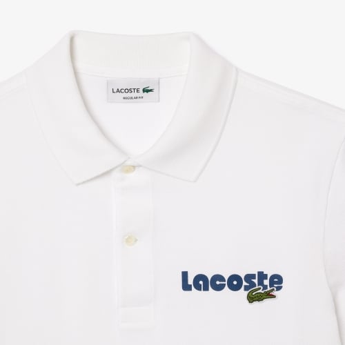 Lacoste Men's Name Print Washed Polo Shirt
