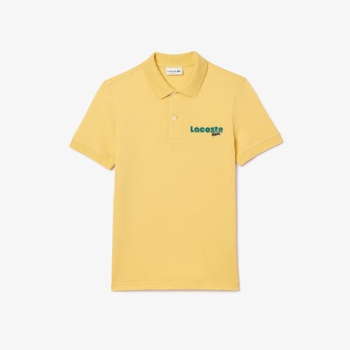 Lacoste Men's Name Print Washed Polo Shirt
