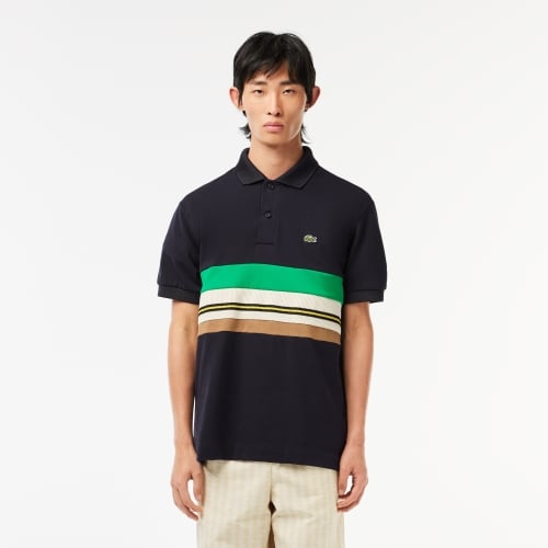 French Made Contrast Stripe Polo Shirt
