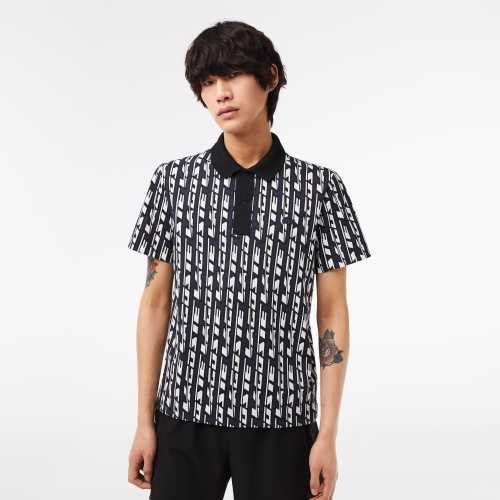 Lacoste Movement Polo Shirt Two-Tone Printed 