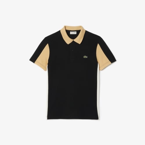 Regular Fit Cut-Sewn Colourblock Polo Shirt