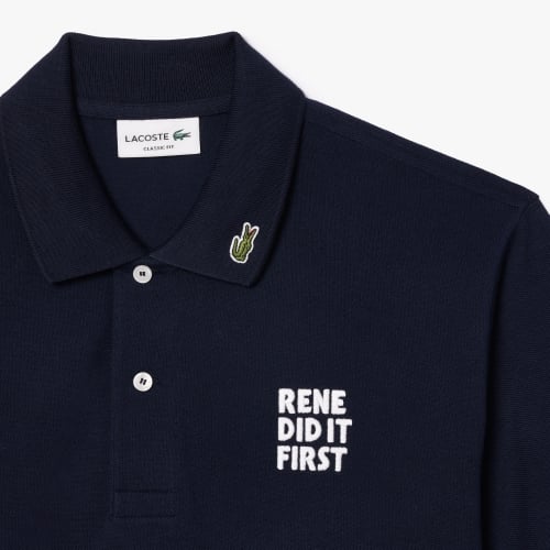 Original L.12.12 Embroidered Slogan Polo Shirt