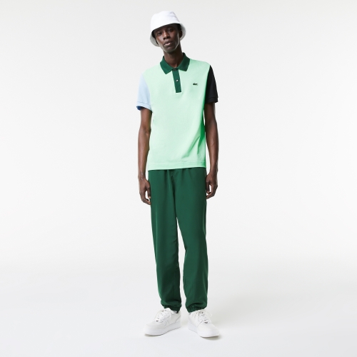 Men's Lacoste Regular Fit Color-block Cotton Petit Piqué Polo Shirt