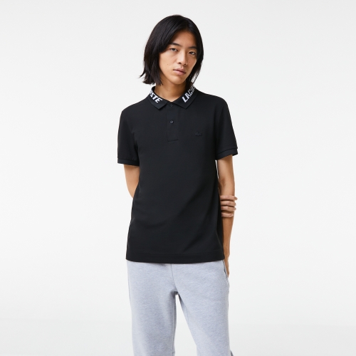 Men's Lacoste Branded Slim Fit Stretch Piqué Polo Shirt