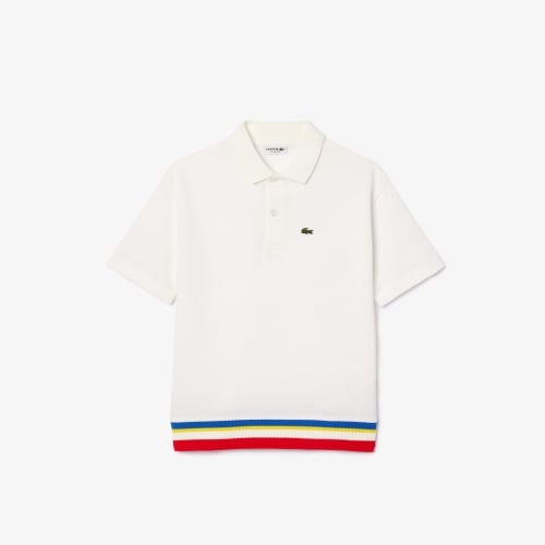 Contrast Stripe Piqué Polo Shirt  
