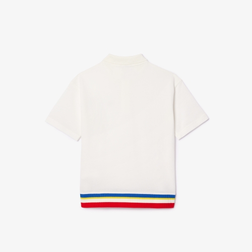 Contrast Stripe Piqué Polo Shirt  
