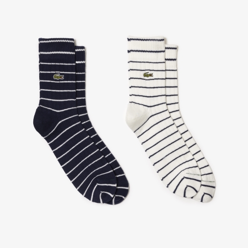 2-pack Short Striped Cotton Socks