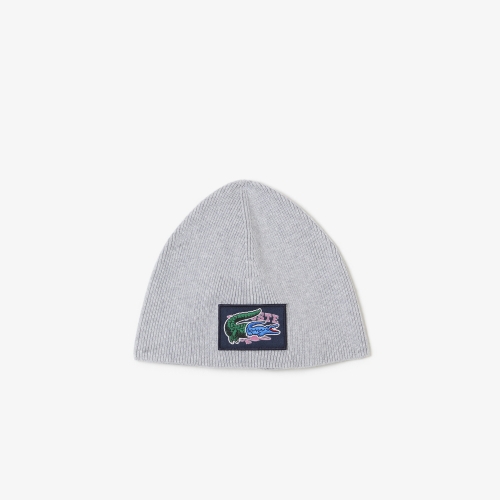 Kids' Lacoste Holiday Comic Badge Beanie