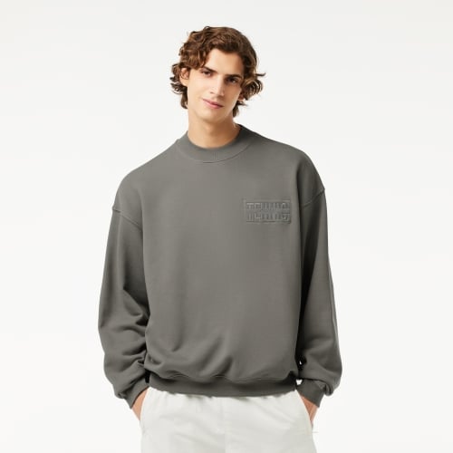 Oversize Embroidered Cotton Sweatshirt 