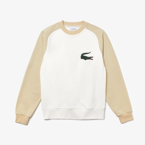 Men's Crocodile Two-Tone Cotton Fleece Sweatshirt