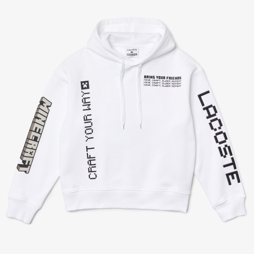 Men's Lacoste L!VE x Minecraft Loose Fit Fleece Sweatshirt