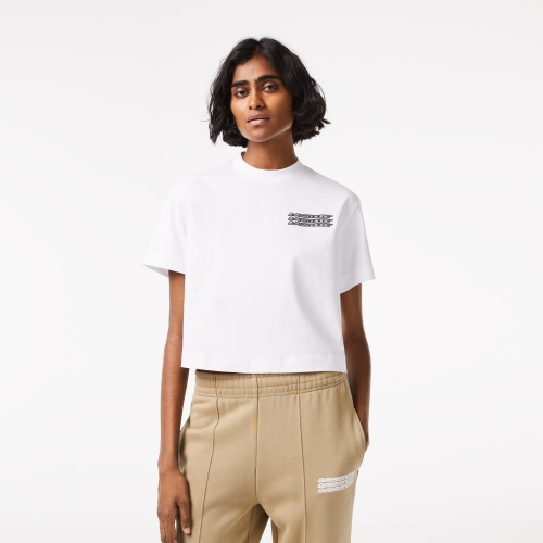 Women's Lacoste Oversized Cotton Jersey T-shirt