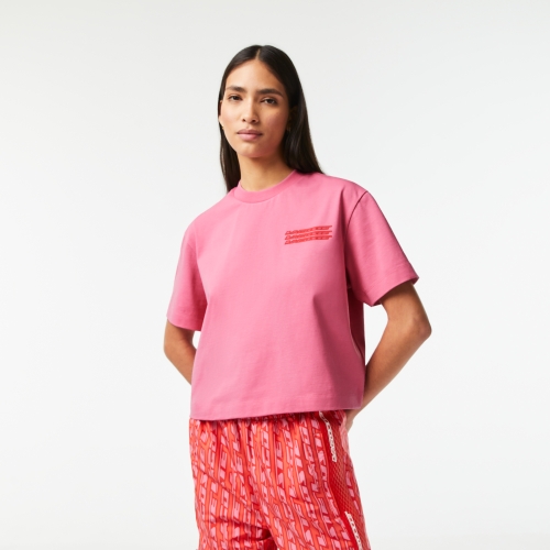 Women's Lacoste Oversized Cotton Jersey T-shirt
