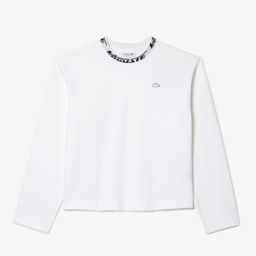 Women’s Lacoste Logo Collar Oversized T-Shirt