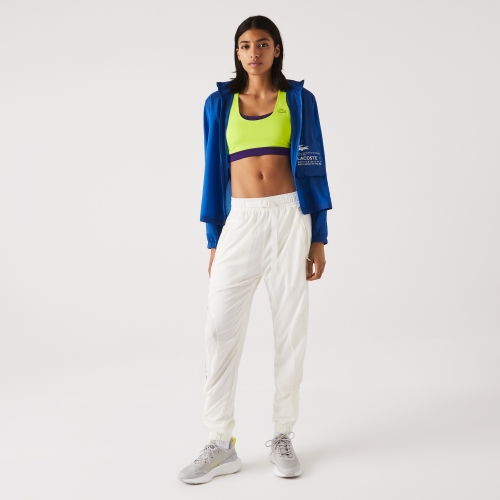 Women's Lacoste SPORT Color-Block Recycled Polyester Sports Bra