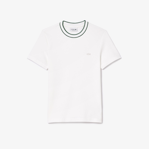 Color Tipping Line Match Pique Stretch T-Shirt