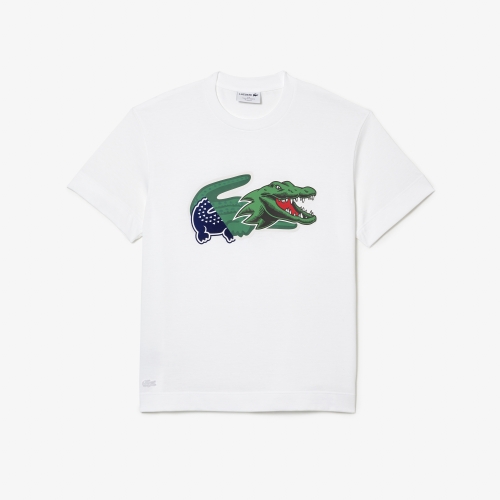 Men's Holiday Relaxed Fit Oversized Crocodile T-Shirt