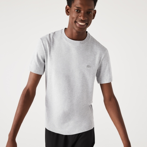 Men's Crew Neck Organic Cotton Piqué Blend T-Shirt