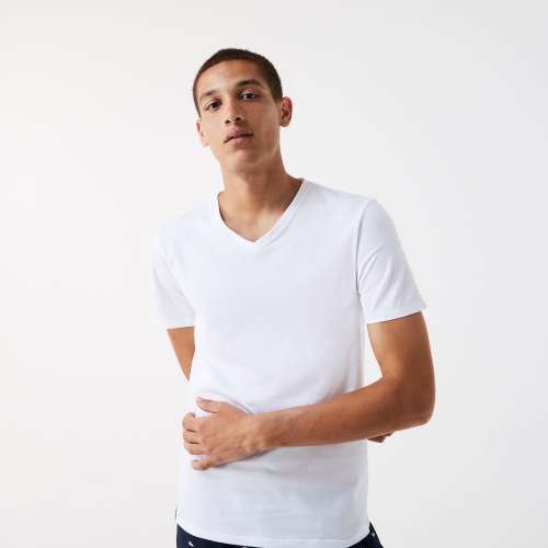 Men's V-neck Cotton T-shirt Three-Pack
