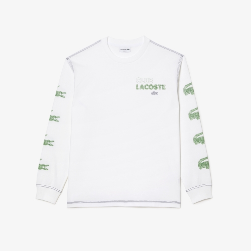 Men’s Lacoste Long Sleeved Organic Cotton Loose Fit T-shirt