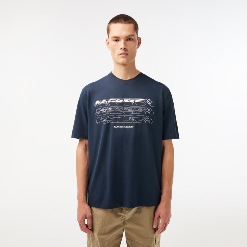 Men's Lacoste Loose Fit Organic Cotton Piqué T-shirt