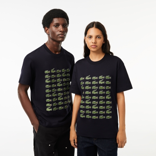 Cotton Crocodile Print T-shirt