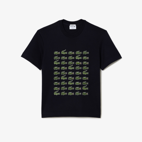 Cotton Crocodile Print T-shirt