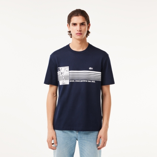 French Made Tennis Print Heavy T-shirt