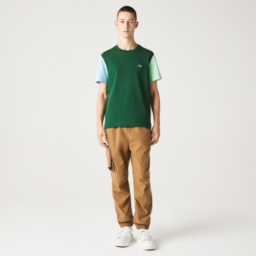Men's Lacoste Regular Fit Color-block Cotton Jersey T-Shirt