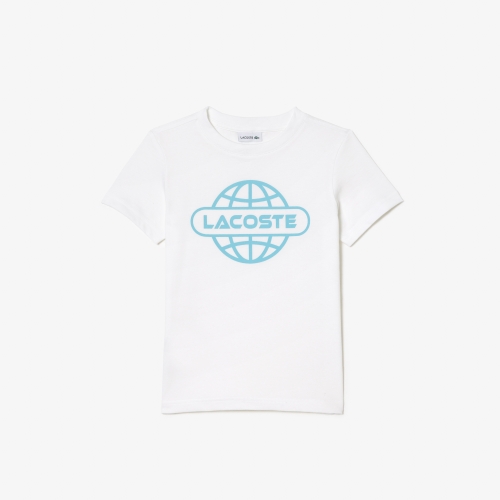 Cotton Jersey Planet Print T-shirt