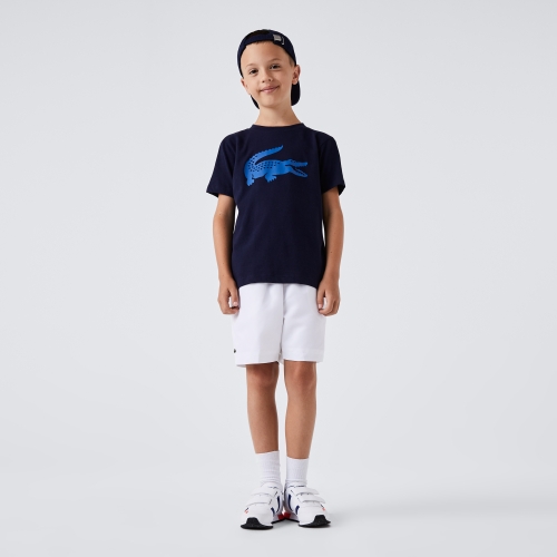 Boys' Lacoste SPORT Tennis Technical Jersey Oversized Croc T-shirt