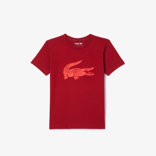 Boys' Lacoste SPORT Tennis Technical Jersey Oversized Croc T-shirt 