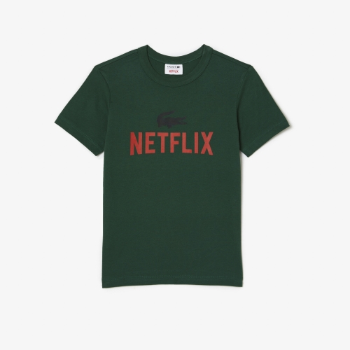 Kids’ Lacoste x Netflix Organic Cotton Print T-shirt