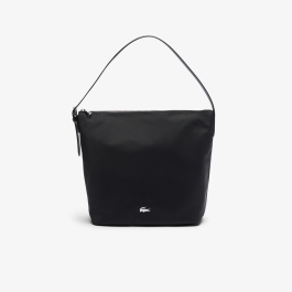★LACOSTE★ Women's Easy Hobo Bag Black NF5022Y55G000 ☆LACOSTE☆ Women's Easy Hobo Bag Black NF5022Y55G000