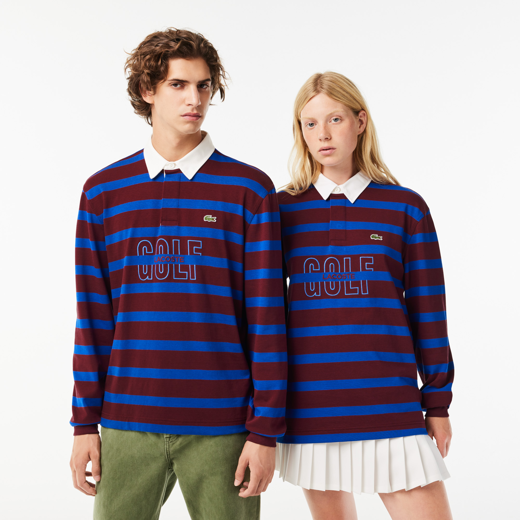 Long Sleeve Striped Rugby Shirt
