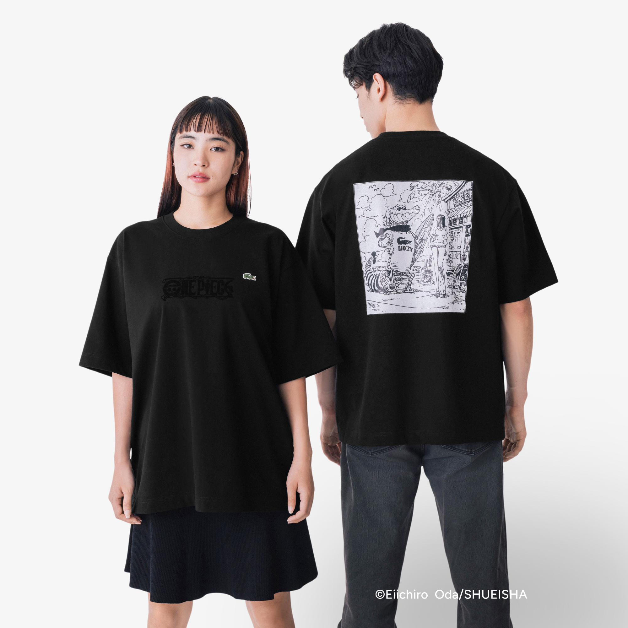 Loose Fit Lacoste X One Piece T-Shirt in Black • 031 – Lacoste